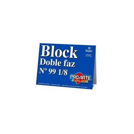 BLOCK DIBUJO N99 1/8 DOBLE...