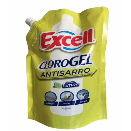 CLORO GEL 1LT LIMON  EXCELL...