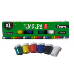 TEMPERA 6 COLORES TORRE XL...