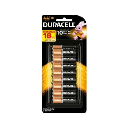 PACK 16 PILAS AA DURACELL