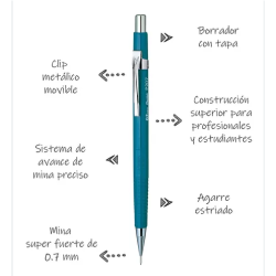 PORTAMINA 0.7 PENTEL P207...