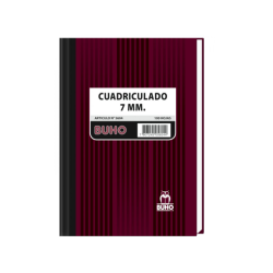 CUADERNO EMPASTADO MAT 7MM...