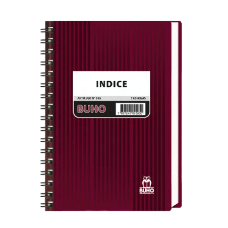 CUADERNO INDICE 1/2 OFICIO...