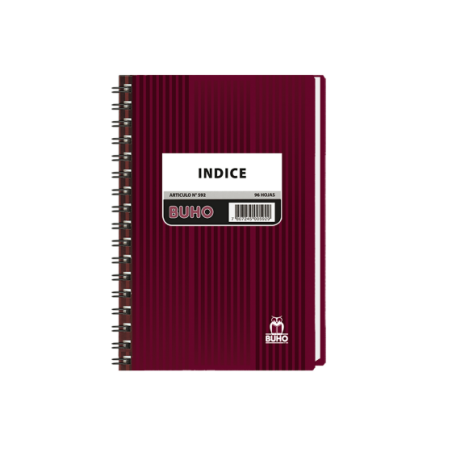 CUADERNO INDICE 1/2 OFICIO...