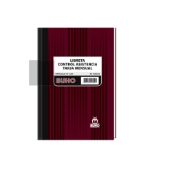 LIBRETA ASISTENCIA 40 HJS...
