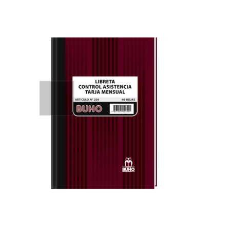 LIBRETA ASISTENCIA 40 HJS...