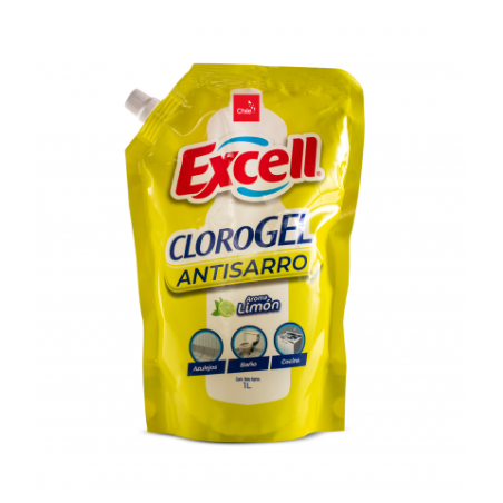 CLORO GEL 1LT LIMON  EXCELL...