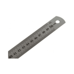 REGLA 50CM METALICA