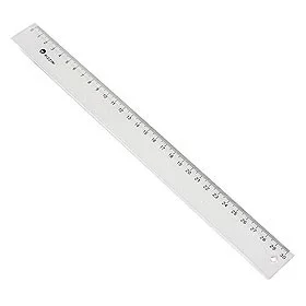 REGLA 30 CM PLASTICA BISELADA HAND 230  i