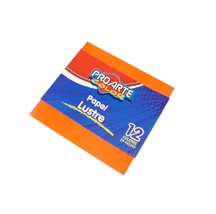 FAJO PAPEL LUSTRE 10 X10 24HJ 12COLPROARTE 14283-i