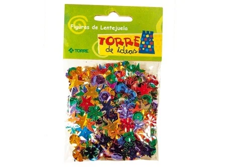 MANUALIDAD FIGURAS LENTEJUELAS TORRE. 28 GRS i