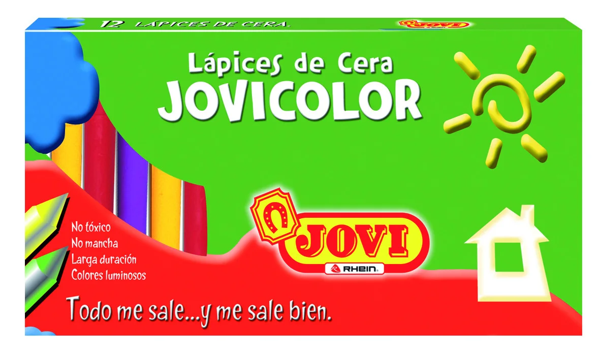 LAPICES DE CERA JUMBO 12 COLORES CORTO JOVI 372131
