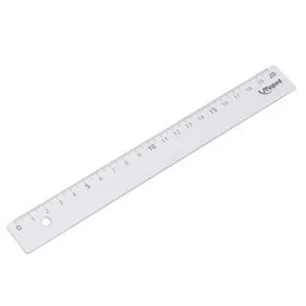 REGLA 20 CM PLASTICA HAND BISELADA i