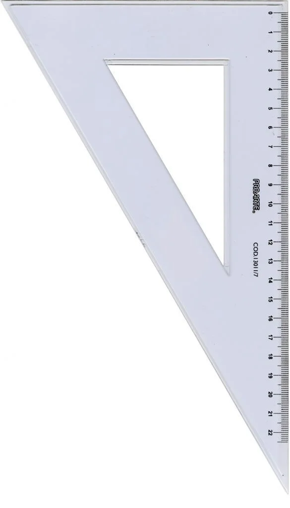 ESCUADRA 60° 25CM PROARTE HUMO 13011-7i