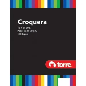 CROQUERA 16 X 21 1/2 OFICIO TORRE. 100HJS 17876i