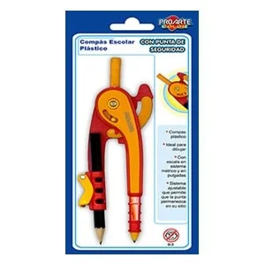 COMPAS PLASTICO PROARTE PTA SEGURIDAD 8118-3  i