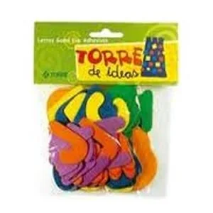 MANUALIDAD LETRAS ADHESIVAS GOMA EVA TORRE. i
