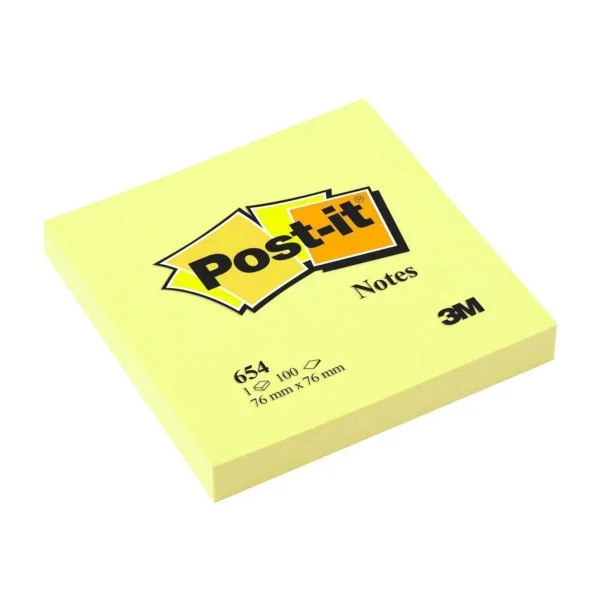 POST IT 654 76 X 76 AMARILLO 3M UND