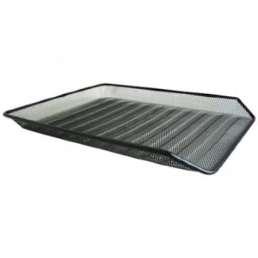 BANDEJA 1 PISO METAL HAND NEGRO