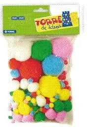 MANUALIDAD POM-POM COLORESTORRE. 131 UND i