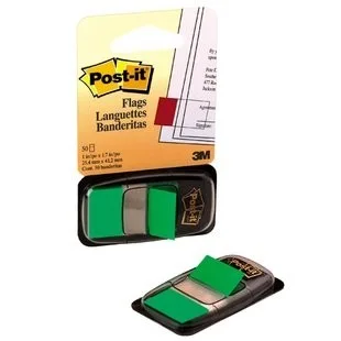 BANDERITAS VERDE 3M 50UN 680-3i