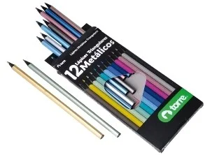 LAPICES COLOR 12 COL METALIC TRIANG TORRE.LARGOi