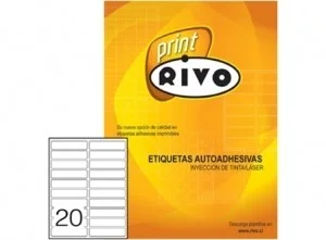 ETIQUETA 25 X 102 500 UND 25 HJS RC220 RIVOi
