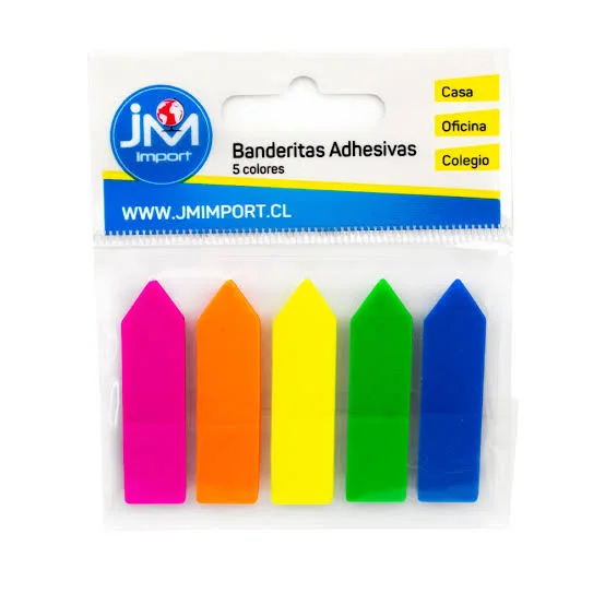 BANDERITAS FLECHA 5 COL NEON JM 96 UND 96-1152