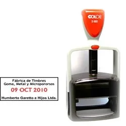 FECHADOR SHINY S-827D 50 X 30 + GOMA PERSONALIZADO