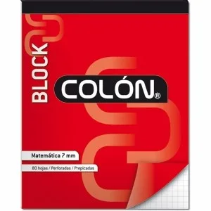 BLOCK CARTA 7MM 80 HJS COLON 11653i