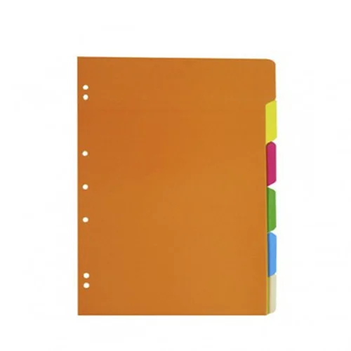 SEPARADOR CARTA 6 DIVISIONES COLOR RONEO DUPLEX 100100i
