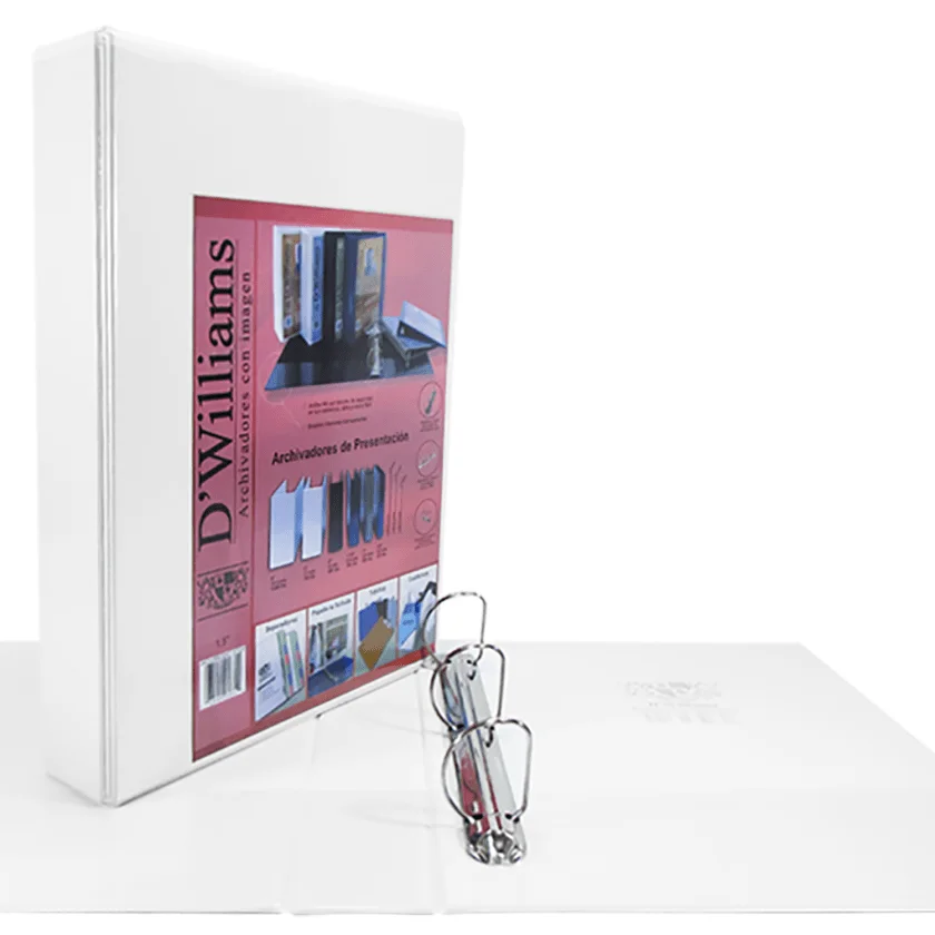 ARCHIVADOR PRESENTACION OFICIO 1.5" 3 AROS DW BLANCO 350HJS