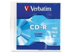 CD-R UND VERBATIM 700 MB C/ CAJA i