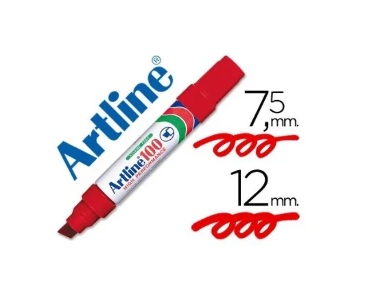 PLUMON PERMANENTE ARTLINE 100 JUMBO ROJO P. BISEli