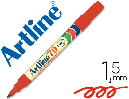 PLUMON PERMANENTE ARTLINE 70 ROJO P.REDONDAi