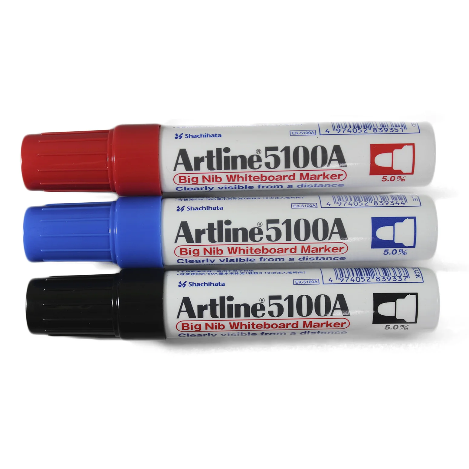 PLUMON PIZARRA JUMBO ROJO P.REDONDA 5MM 5100 ARTLINE RECARGABLE