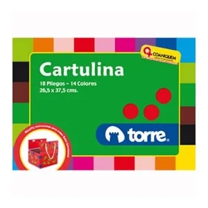 BOLSON CARTULINA COLOR 18 HJS 14 COL TORRE.17894i