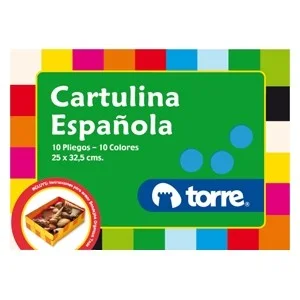 BOLSON CARTULINA ESPANOLA 10COL TORRE. COD.24474i