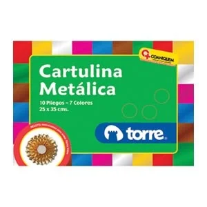 BOLSON CARTULINA METALICA 10 COL COLORE TORR.i