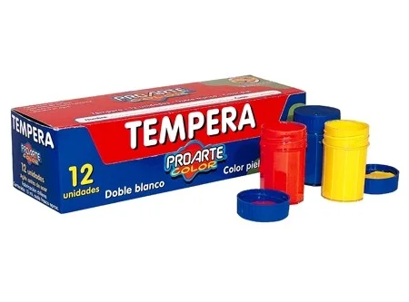 TEMPERA 12 COLORES PROARTE 15CC 13075-3 i