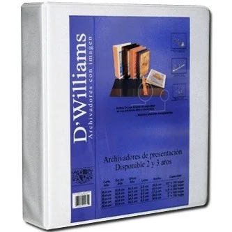 ARCHIVADOR PRESENTACION OFICIO 4" 3 AROS DW BLANCO 1000HJS