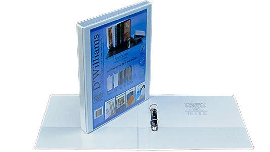 ARCHIVADOR PRESENTACION A-4 0.5" 2 AROS DW BLANCO