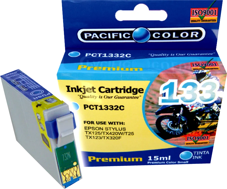 ALTERNATIVO EPSON T133 CYAN PACIFIC COLOR 15MLi