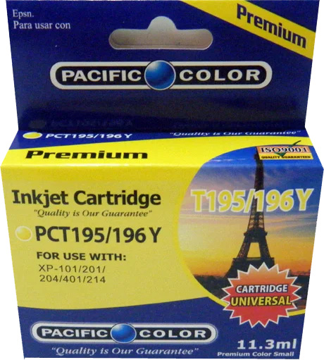 ALTERNATIVO EPSON 195/196 YELLO PACIFIC COLOR11MLi