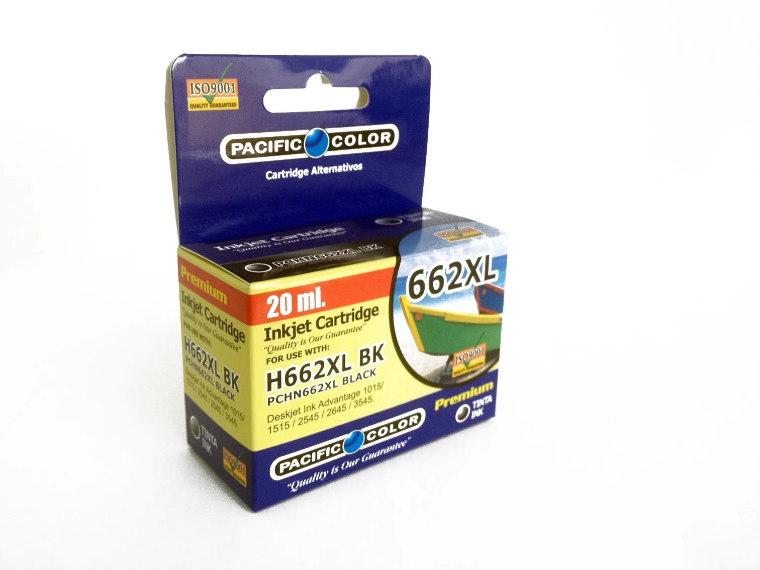 ALTERNATIVO HP 662XL NEGRO PACIFIC COLOR 23MLi