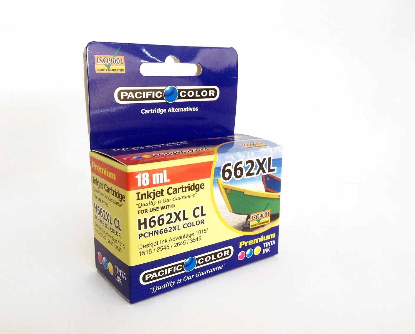 ALTERNATIVO HP 662XL COLOR PACIFIC COLOR 18ML
