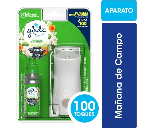 DESODORANTE AMBIENTAL GLADE TOQUE MANANA +APARATO