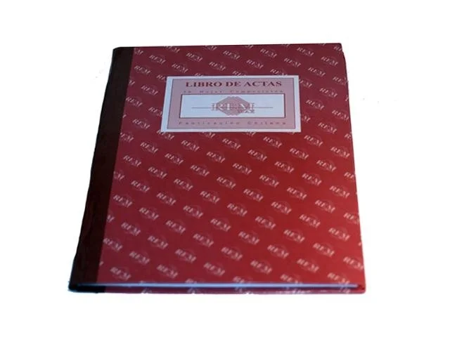LIBRO ACTAS 400 HJS COMPOSICION REM MAX FOLIADO