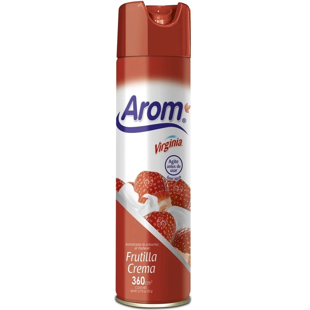 DESODORANTE AMBIENTAL AROM 225CC FRUTILLA CREMA