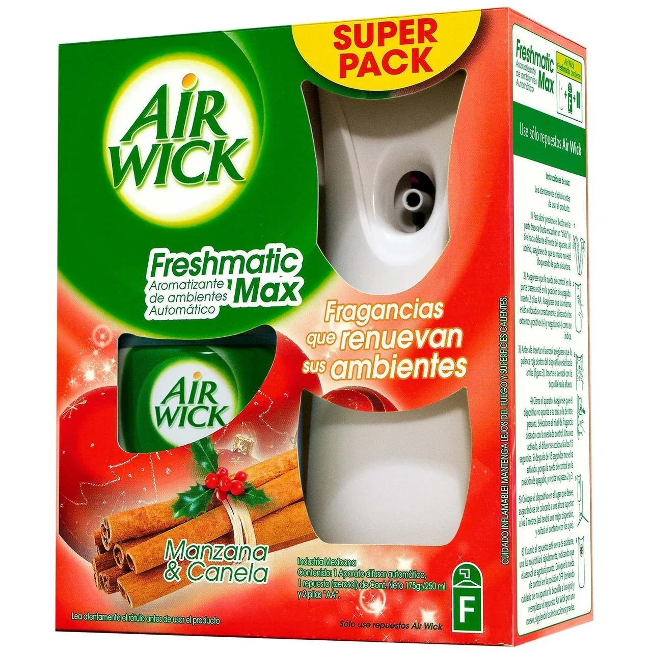 DESODORANTE AMBIENTAL MATIC AIRWICK CANELA + APARi